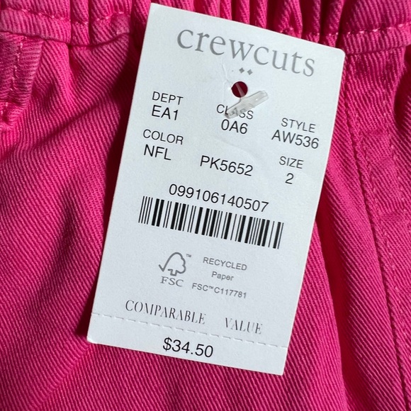 NWT J. Crew Crewcut Toddler Girl Shorts, Size 2 - Picture 5 of 5